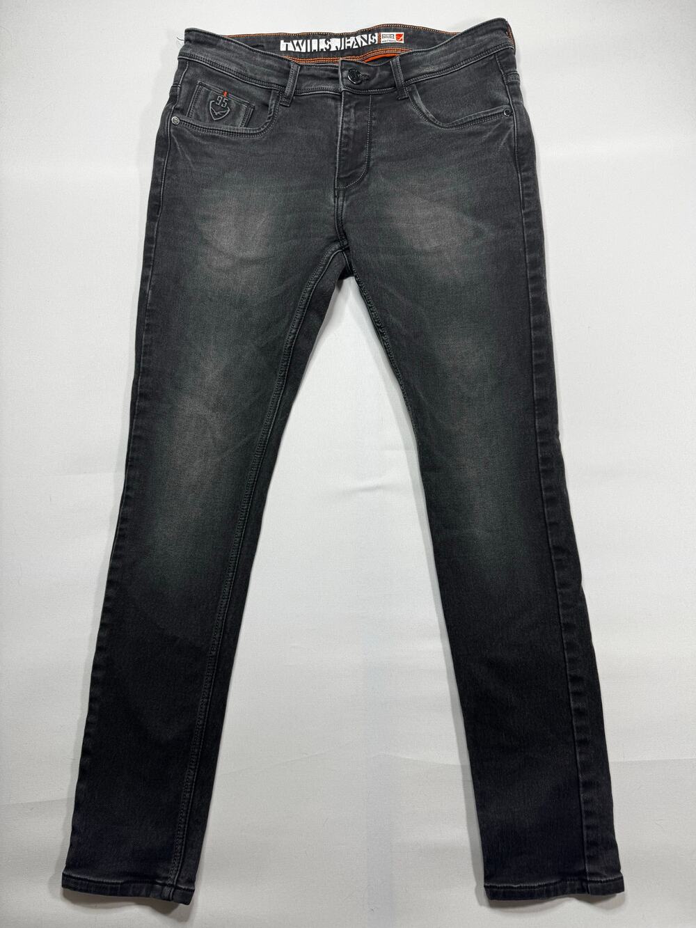 Twills Jeans Cult Men's Skinny Ankle Fit 903 Gray Denim Jeans - Size 34x29.5‎
